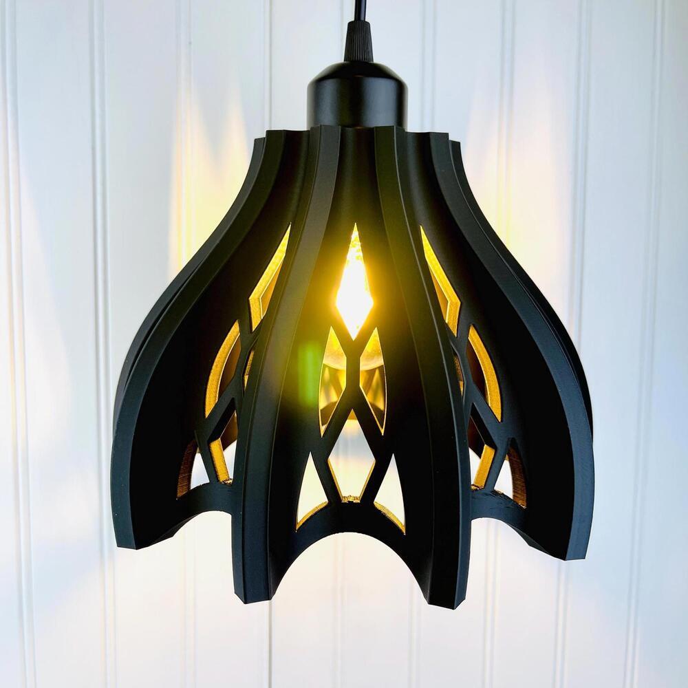 Gothic Inspired Pendant Lamp, Arch Pendant Lamp, Modern Statement Lighting - Picture 5 of 10